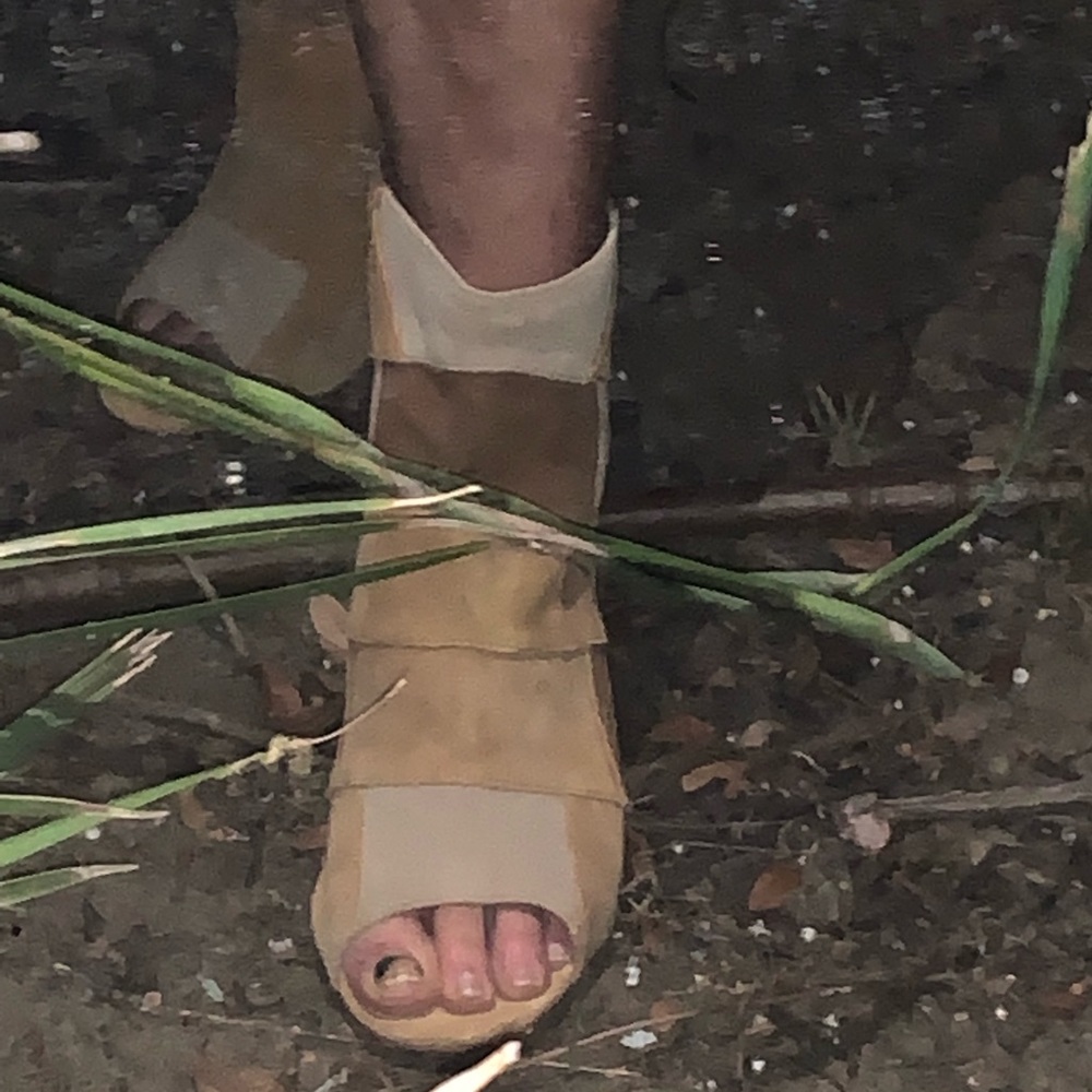 Torrid Nwot Open Toe Patchwork Suede Booties - image 8